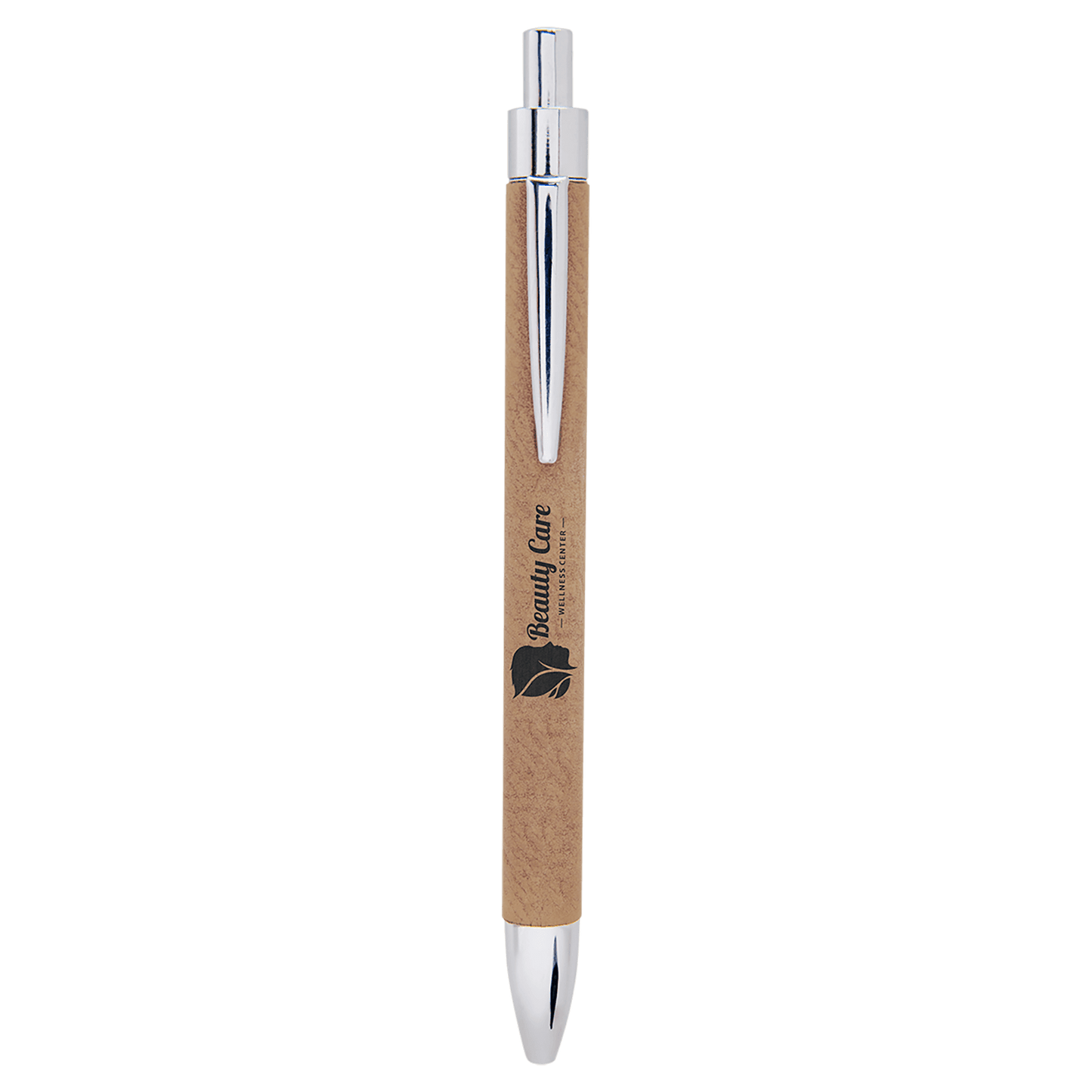 Light Brown Laserable Leatherette Pen (Sold by Case of 25)