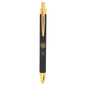 Black/Gold Laserable Leatherette Pen (Sold by Case of 25)
