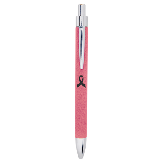 Pink Laserable Leatherette Pen (Sold by Case of 25)