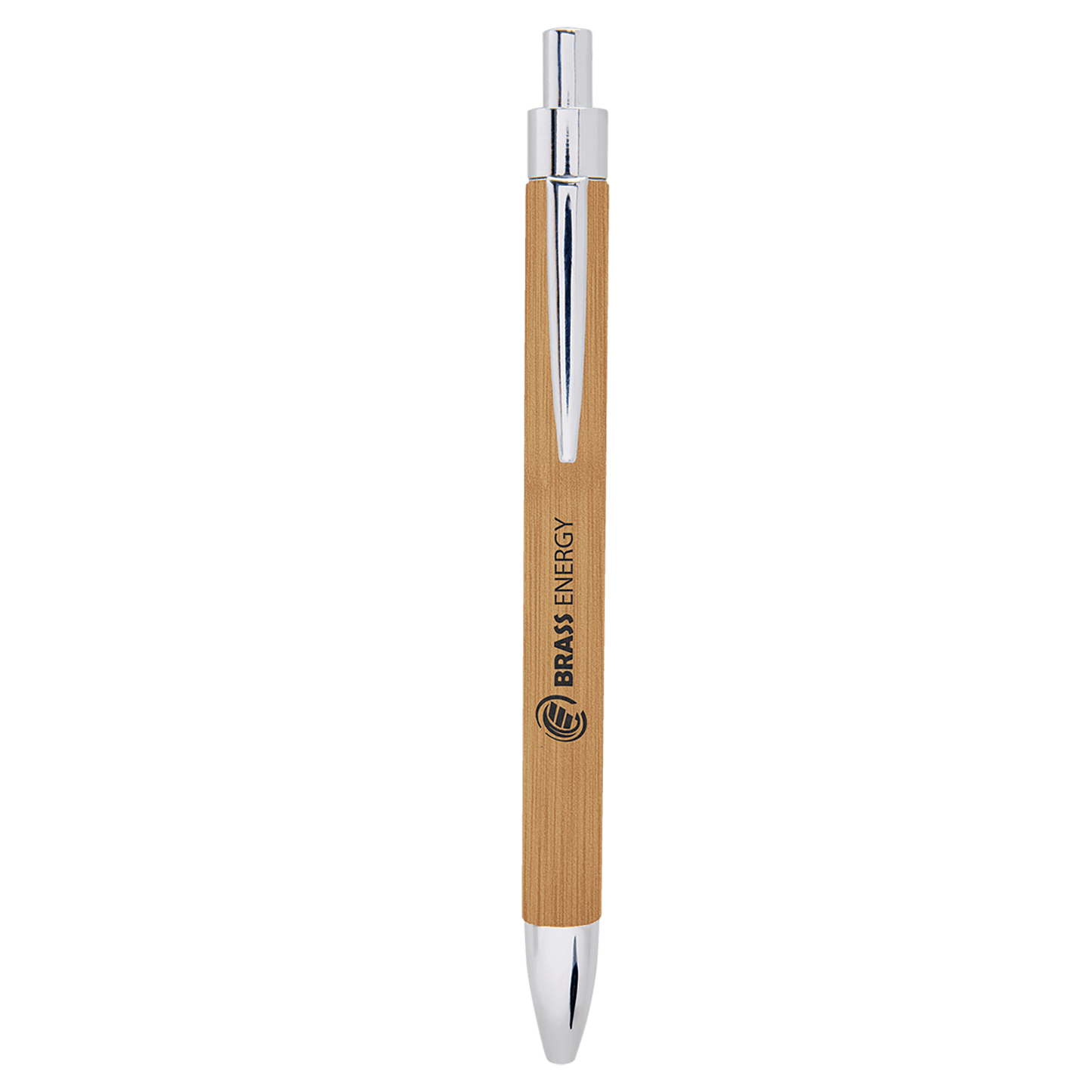 Bamboo Laserable Leatherette Pen (Sold by Case of 25)