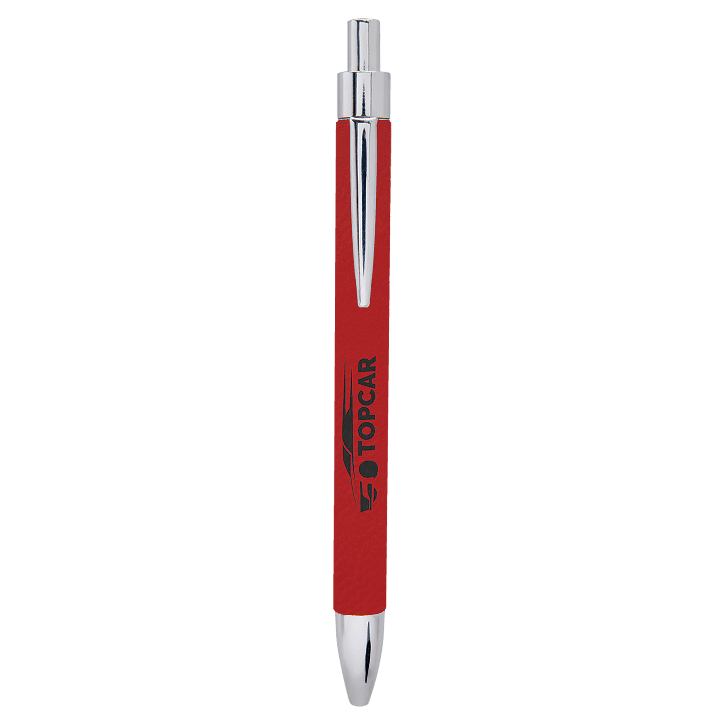Red Laserable Leatherette Pen (Sold by Case of 25)
