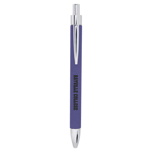 Purple Laserable Leatherette Pen (Sold by Case of 25)