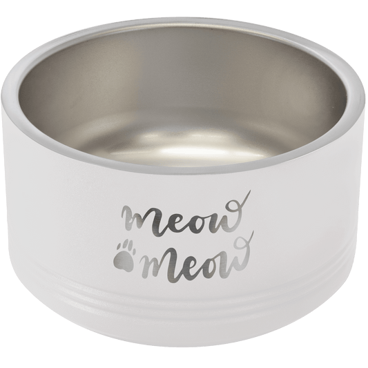 Polar Camel 18 oz. Small White Pet Bowl (Sold by Case of 12)