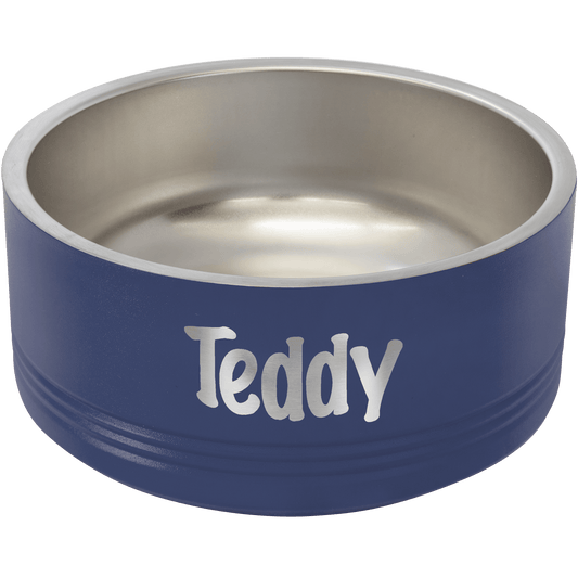 Polar Camel 32 oz. Medium Navy Blue Pet Bowl (Sold by Case of 12)