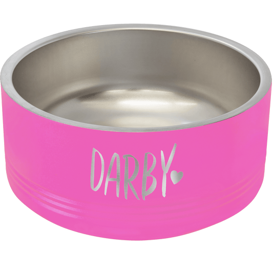 Polar Camel 32 oz. Medium Pink Pet Bowl (Sold by Case of 12)