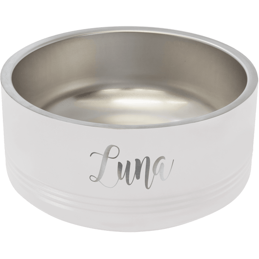 Polar Camel 32 oz. Medium White Pet Bowl (Sold by Case of 12)