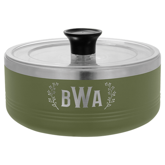 Polar Camel Olive Green 1 1/4 Quart Serving Bowl with Lid (Sold by Case of 6)