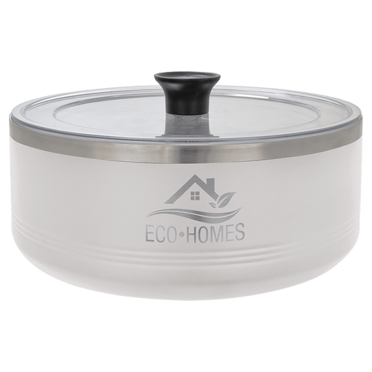 Polar Camel White 3 Quart Serving Bowl with Lid (Sold by Case of 4)