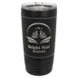 Polar Camel 20 oz. Black with Black/Silver Leatherette Tumbler with Slider Lid (Sold by Case of 24)