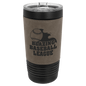 Polar Camel 20 oz. Black with Gray Leatherette Tumbler with Slider Lid (Sold by Case of 24)