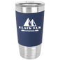 Polar Camel 20 oz. Navy Blue/White Tumbler with Silicone Grip and Clear Lid (Sold by Case of 24)