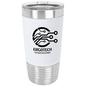 20 oz. Polar Camel White/Black Tumbler with Silicone Grip and Clear Lid (Sold by Case of 24)