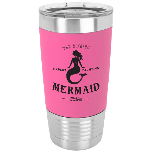 20 oz. Polar Camel Pink/Black Tumbler with Silicone Grip and Clear Lid (Sold by Case of 24)