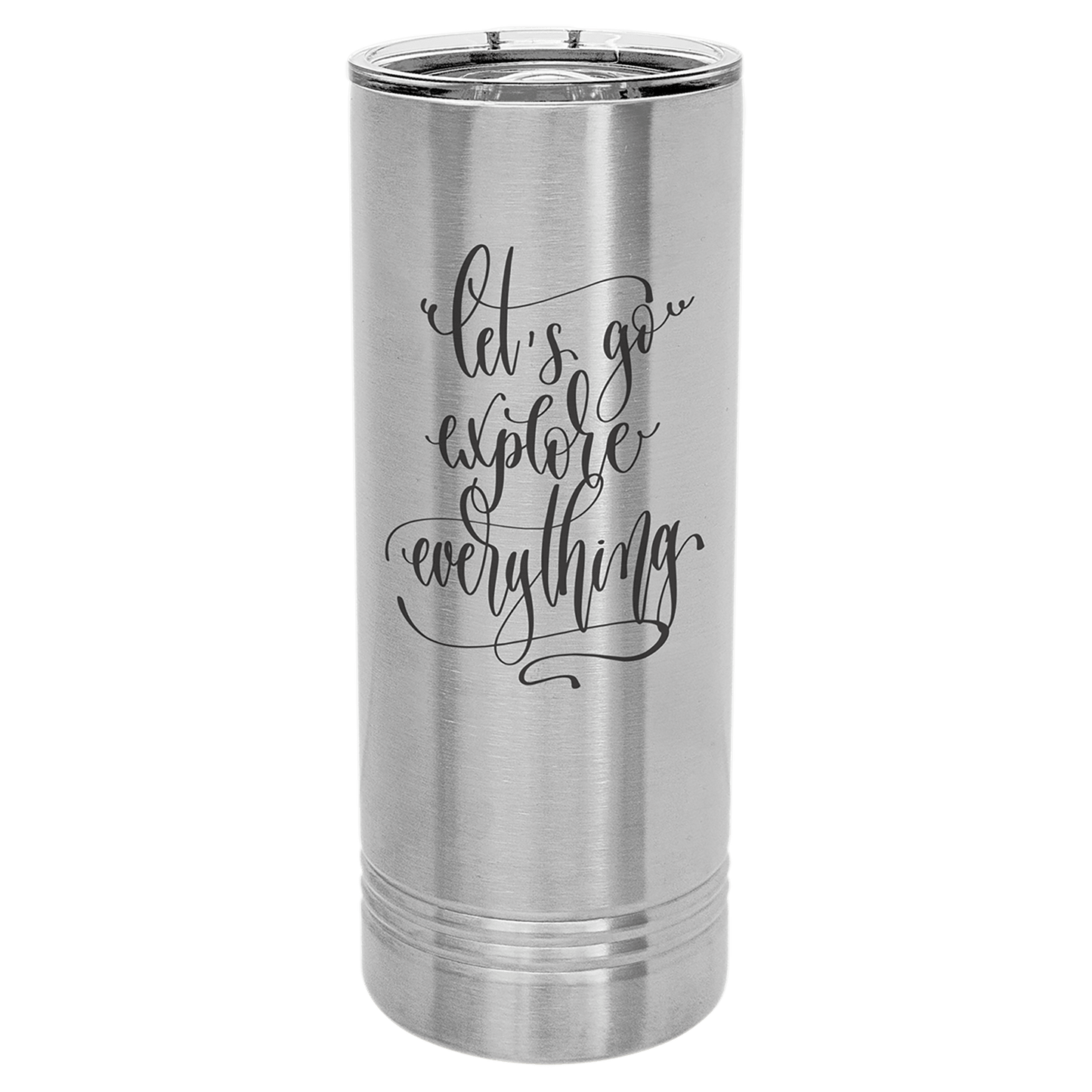 Polar Camel 22 oz. Stainless Steel Skinny Tumbler with Slider Lid (Sold by Case of 24)
