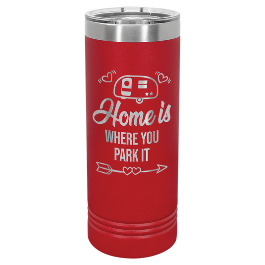 Polar Camel 22 oz. Red Skinny Tumbler with Slider Lid (Sold by Case of 24)