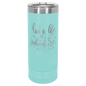 Polar Camel 22 oz. Teal Blue Skinny Tumbler with Slider Lid (Sold by Case of 24)