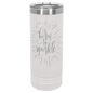 Polar Camel 22 oz. White Skinny Tumbler with Slider Lid (Sold by Case of 24)