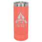 Polar Camel 22 oz. Coral Skinny Tumbler with Slider Lid (Sold by Case of 24)