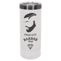 Polar Camel 22 oz. White/Ghost Black ION-Plated Skinny Tumbler with Slider Lid (Sold by Case of 24)