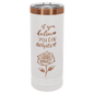 Polar Camel 22 oz. White/Rose Gold ION-Plated Skinny Tumbler with Slider Lid (Sold by Case of 24)