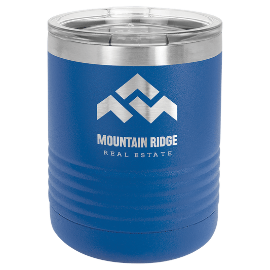 Polar Camel 10 oz. Royal Blue Vacuum Insulated Ringneck Tumbler with Clear Lid (Sold by Case of 24)