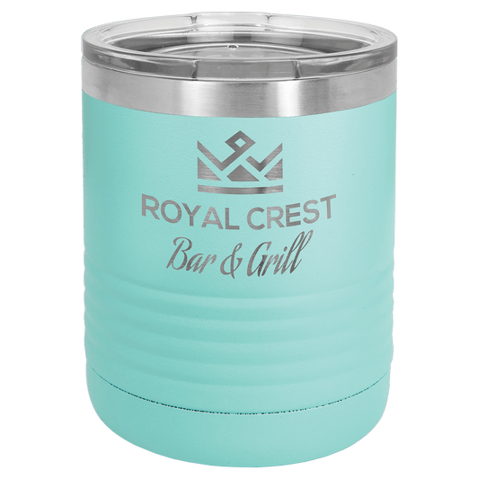 Polar Camel 10 oz. Teal Vacuum Insulated Ringneck Tumbler with Clear Lid (Sold by Case of 24)