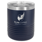 Polar Camel 10 oz. Navy Blue Vacuum Insulated Ringneck Tumbler with Clear Lid (Sold by Case of 24)