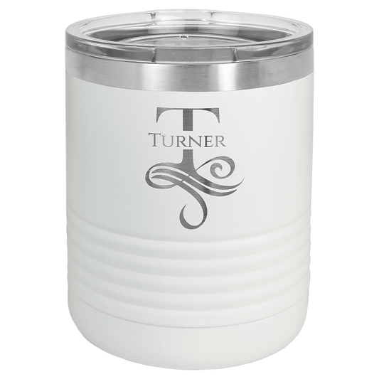 Polar Camel 10 oz. White Vacuum Insulated Ringneck Tumbler with Clear Lid (Sold by Case of 24)