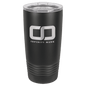 Polar Camel 20 oz. Black Vacuum Insulated Ringneck Tumbler with Clear Lid (Sold Individually - Limited Quantities)