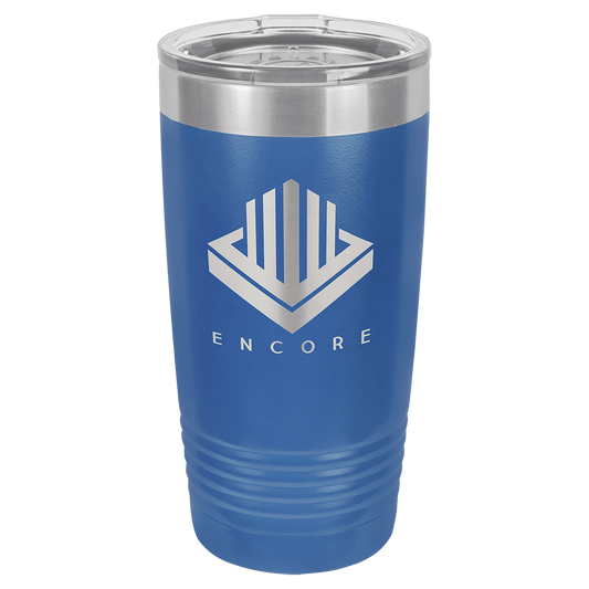 Polar Camel 20 oz. Royal Blue Vacuum Insulated Ringneck Tumbler with Clear Lid (Sold Individually - Limited Quantities)