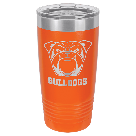 Polar Camel 20 oz. Orange  Vacuum Insulated Ringneck Tumbler with Clear Lid (Sold by Case of 24)