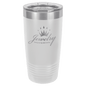 Polar Camel 20 oz. White Vacuum Insulated Ringneck Tumbler with Clear Lid (Sold by Case of 24)