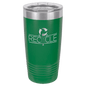 Polar Camel 20 oz. Green Vacuum Insulated Ringneck Tumbler with Clear Lid (Sold Individually - Limited Quantities)