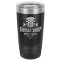 Polar Camel 20 oz. Black Vacuum Insulated Ringneck Tumbler with Silver Ring and Clear Lid (Sold by Case of 24)