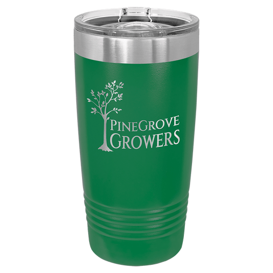 Polar Camel 20 oz. Green Insulated Ringneck Tumbler with Slider Lid (Sold by Case of 24)