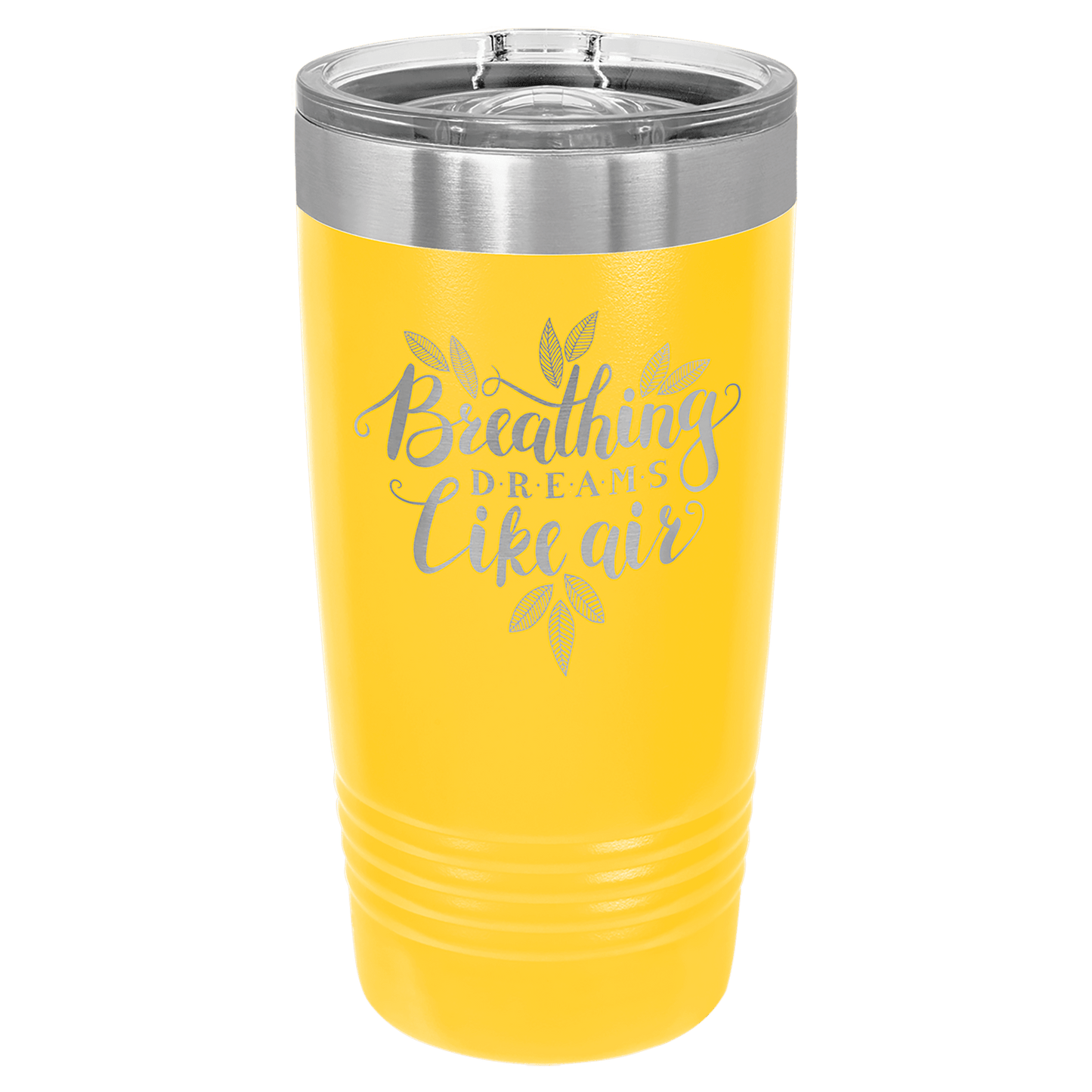 Polar Camel 20 oz. Yellow Insulated Ringneck Tumbler with Slider Lid (Sold by Case of 24)