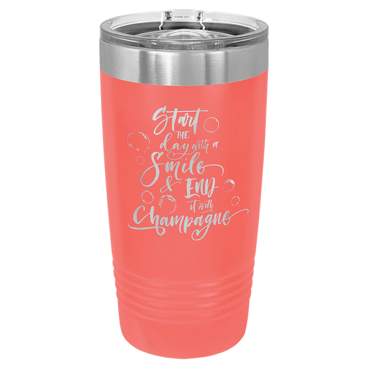 Polar Camel 20 oz. Coral Insulated Ringneck Tumbler with Slider Lid (Sold by Case of 24)