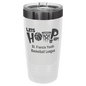 Polar Camel 20 oz. White/Ghost Black ION-Plated Ringneck Tumbler with Slider Lid (Sold by Case of 24)