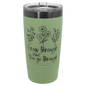 Polar Camel 20 oz. Summer Sage/Ghost Black ION-Plated Ringneck Tumbler with Slider Lid (Sold by Case of 24)
