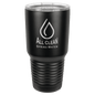 Polar Camel 30 oz. Black Vacuum Insulated Ringneck Tumbler with Clear Lid (Sold by Case of 24)