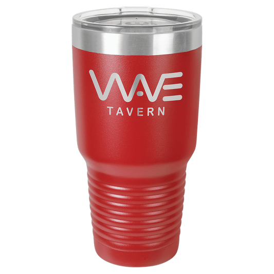 Polar Camel 30 oz. Red Vacuum Insulated Ringneck Tumbler with Clear Lid (Sold by Case of 24)