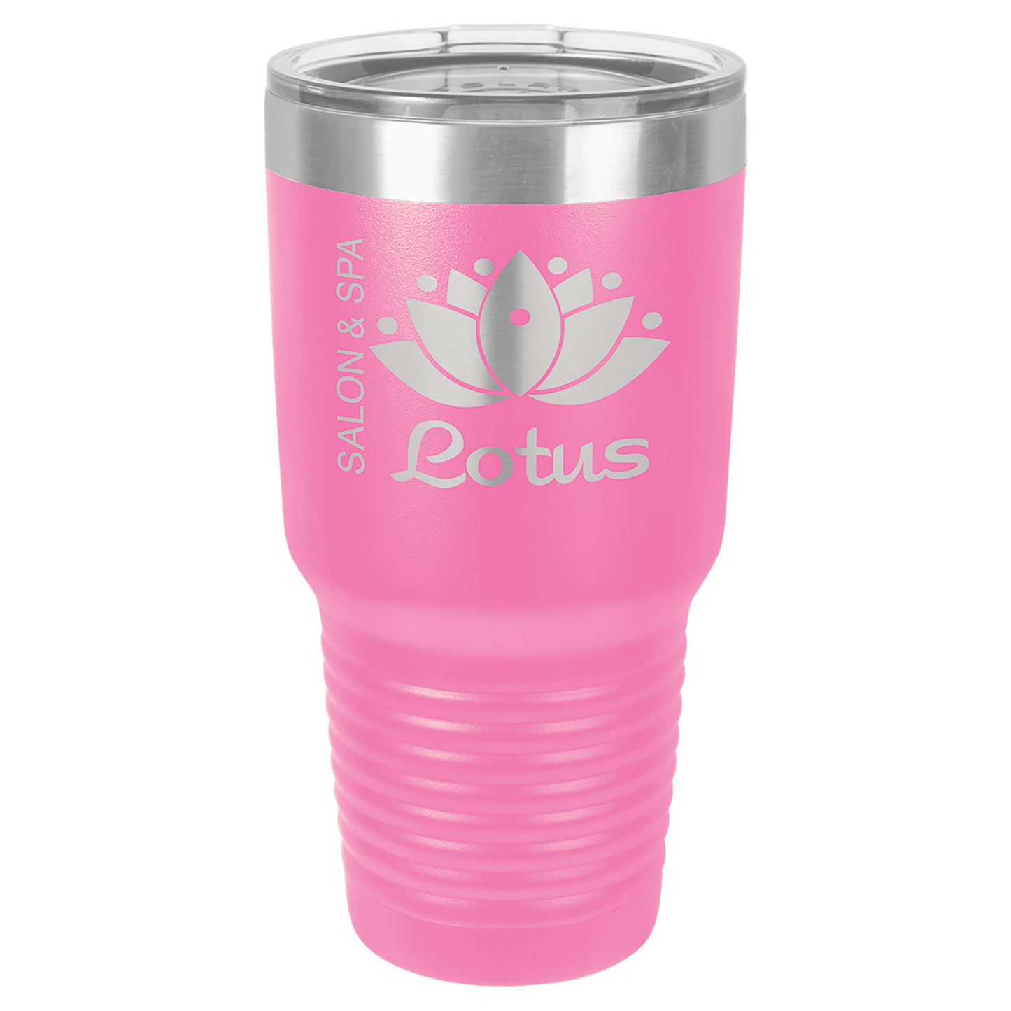 Polar Camel 30 oz. Pink Vacuum Insulated Ringneck Tumbler with Clear Lid (Sold by Case of 24)