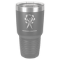 Polar Camel 30 oz. Dark Gray Vacuum Insulated Ringneck Tumbler with Clear Lid (Sold by Case of 24)