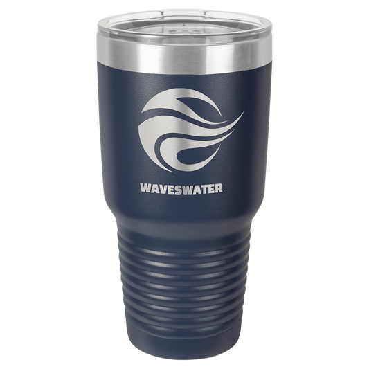 Polar Camel 30 oz. Navy Blue Vacuum Insulated Ringneck Tumbler with Clear Lid (Sold Individually - Limited Quantities)