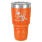 Polar Camel 30 oz. Orange Vacuum Insulated Ringneck Tumbler with Clear Lid (Sold by Case of 24)