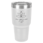 Polar Camel 30 oz. White Vacuum Insulated Ringneck Tumbler with Clear Lid (Sold by Case of 24)