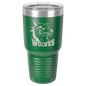 Polar Camel 30 oz. Green Vacuum Insulated Ringneck Tumbler with Clear Lid (Sold by Case of 24)