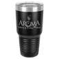 Polar Camel 30 oz. Black Vacuum Insulated Ringneck Tumbler with Clear Lid (Sold by Case of 24)