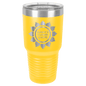 Polar Camel 30 oz. Yellow Vacuum Insulated Ringneck Tumbler with Clear Lid (Sold by Case of 24)