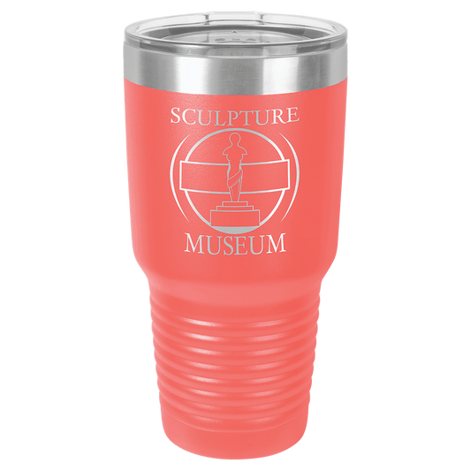 Polar Camel 30 oz. Coral Vacuum Insulated Ringneck Tumbler with Clear Lid (Sold by Case of 24)